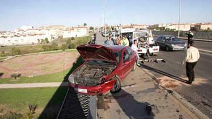 Aparatoso accidente en Mérida