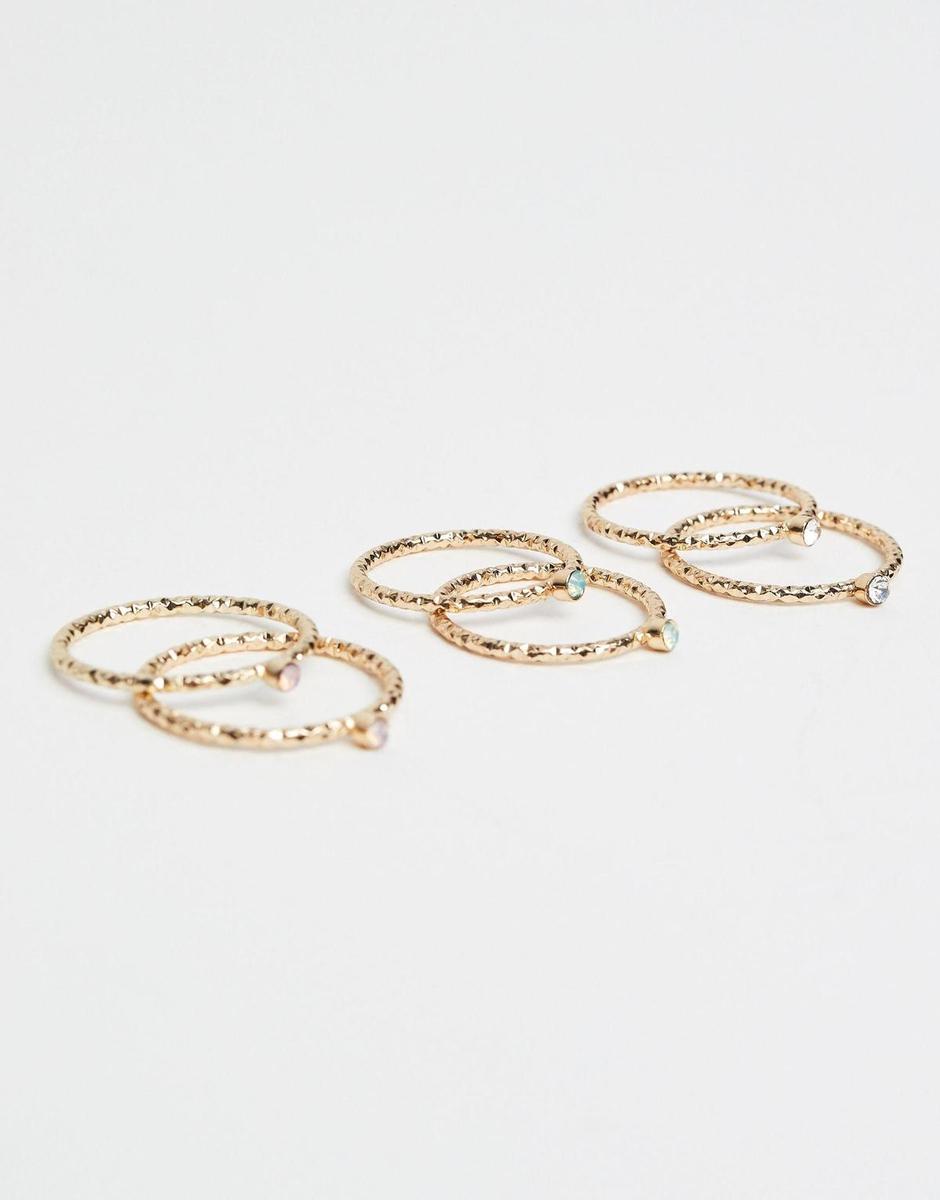 Pack de tres anillos de Pull &amp; Bear