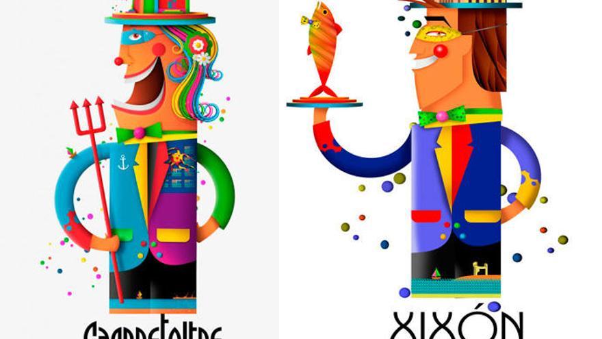 Patinazo en el Antroxu: cambio de cartel por las &quot;grandes similitudes&quot; del diseño elegido con un anuncio carnavalero de Castellón