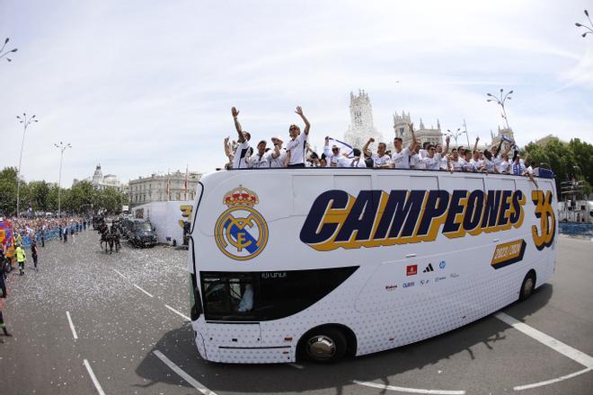 El Real Madrid celebra su trigésimo sexta Liga