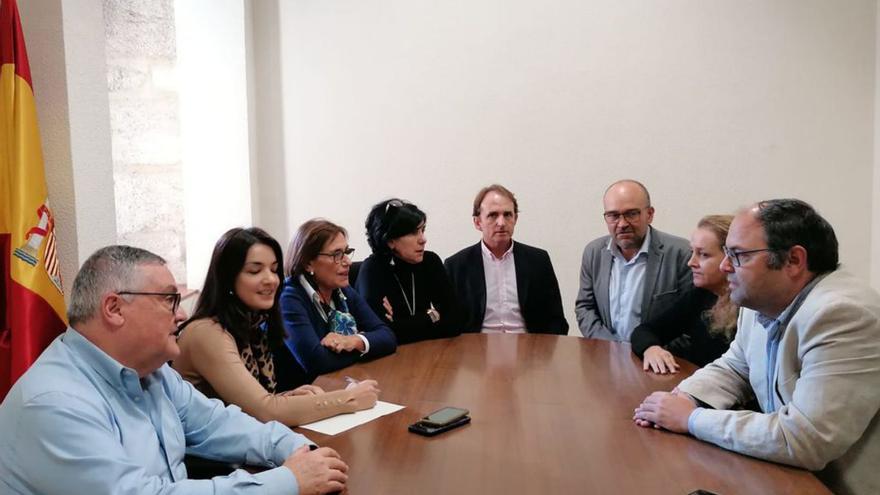 Los antiguos secretarios judiciales, en una asamblea en Zamora.