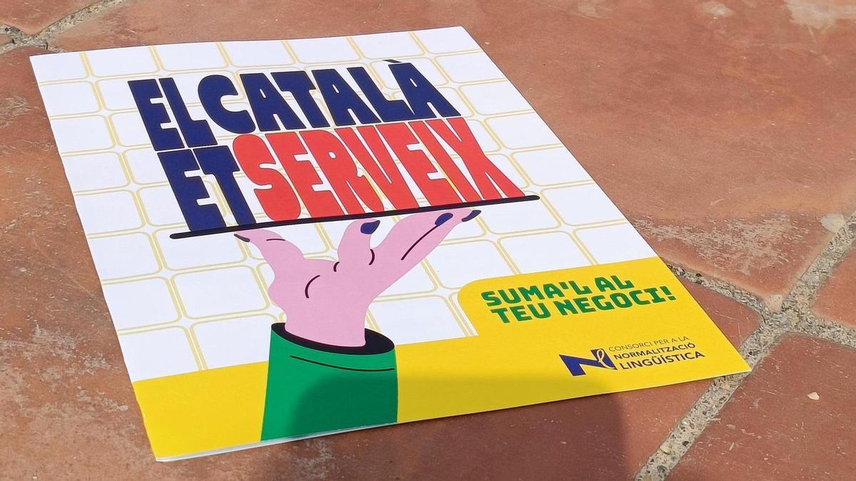 El cartell que anuncia la campanya del català