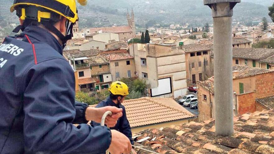 El viento provoca daños en Sóller