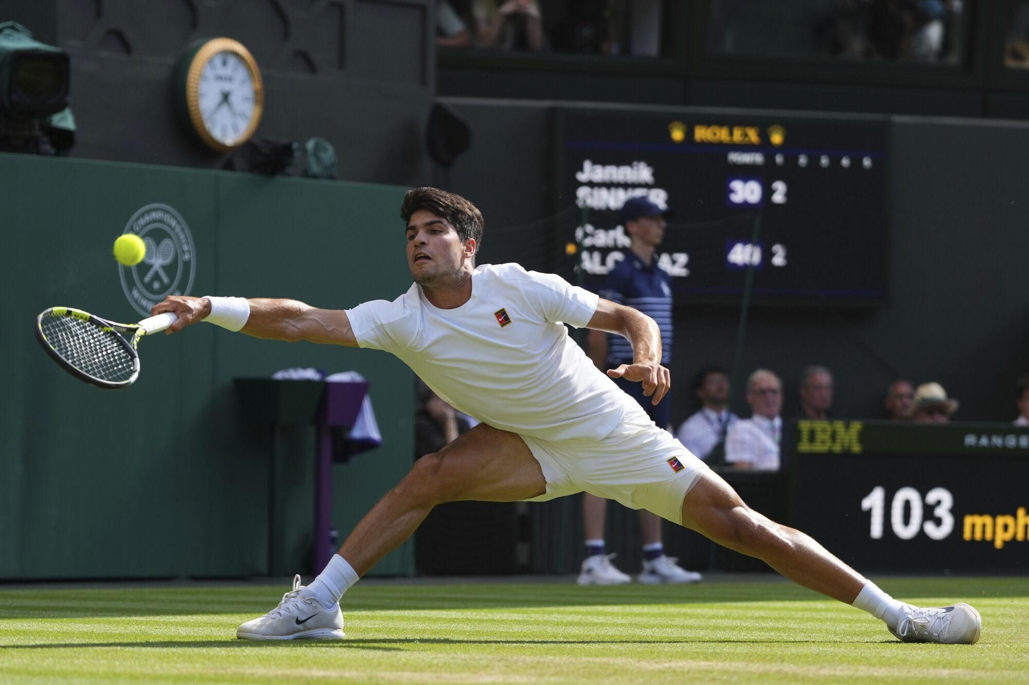 Final de Wimbledon: Jannik Sinner - Carlos Alcaraz.