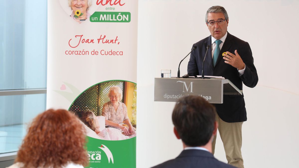 Francisco Salado, durante la presentación de los premios Joan Hunt.