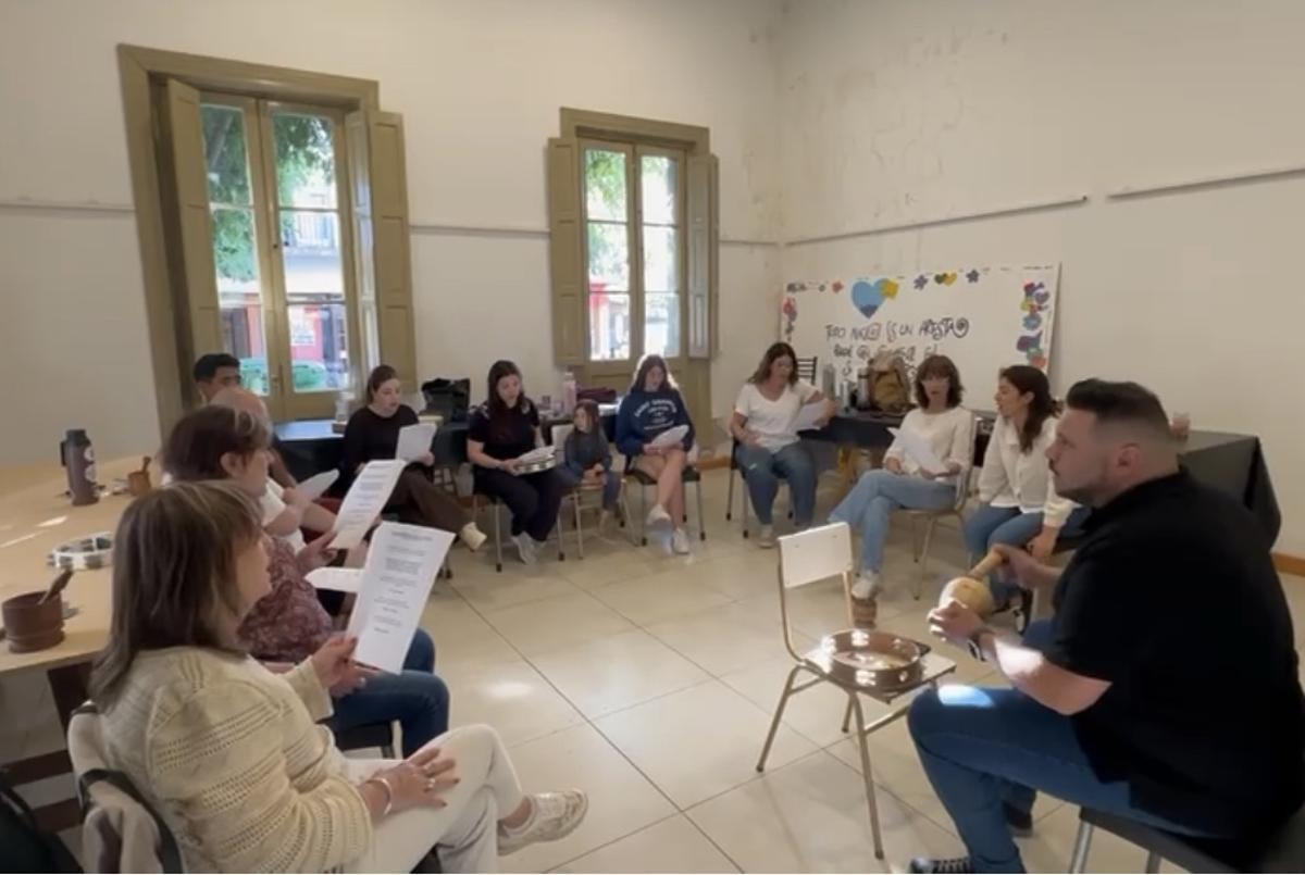 Uno de los talleres impartidos.