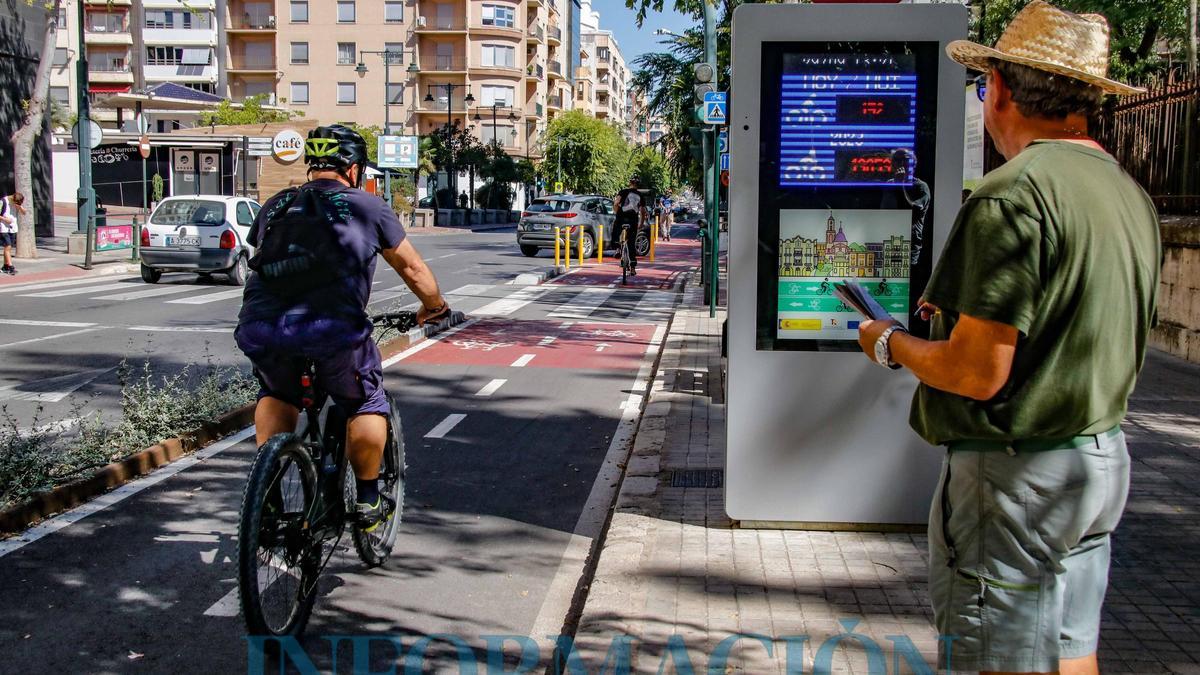 ¿Funciona el contador de bicicletas del carril bici de Alcoy?