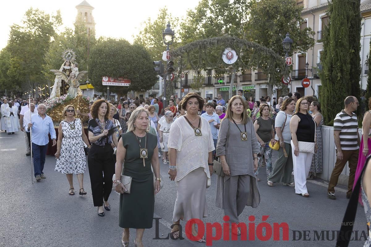 La virgen del Carmen volvió a procesionar por las calles de su barrio en la ciudad de Caravaca de la Cruz.