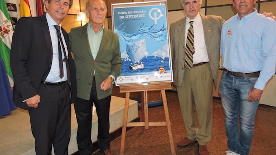 Boloix, Cestino, Gancedo y Galindo, en la presentación ayer de la prueba en el Real Club Mediterráneo