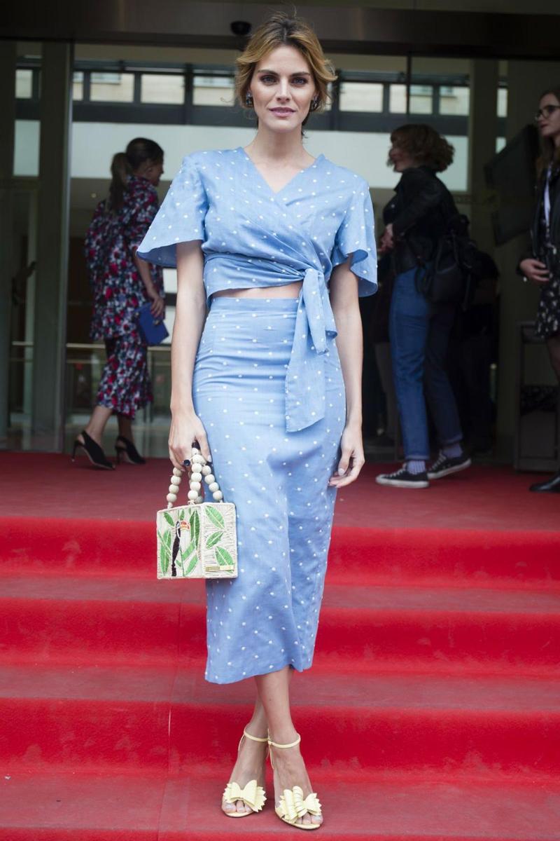 Amaia Salamanca en la presentación de la película 'Qué te juegas'