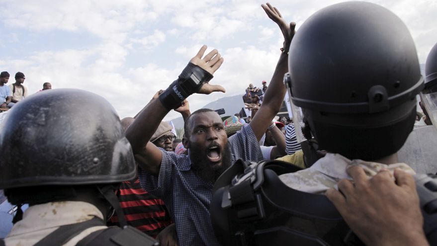 Protestas en Haití.