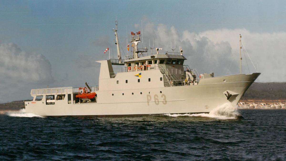 La patrullera &quot;Arnomendi&quot;, construida por Freire Shipyard.