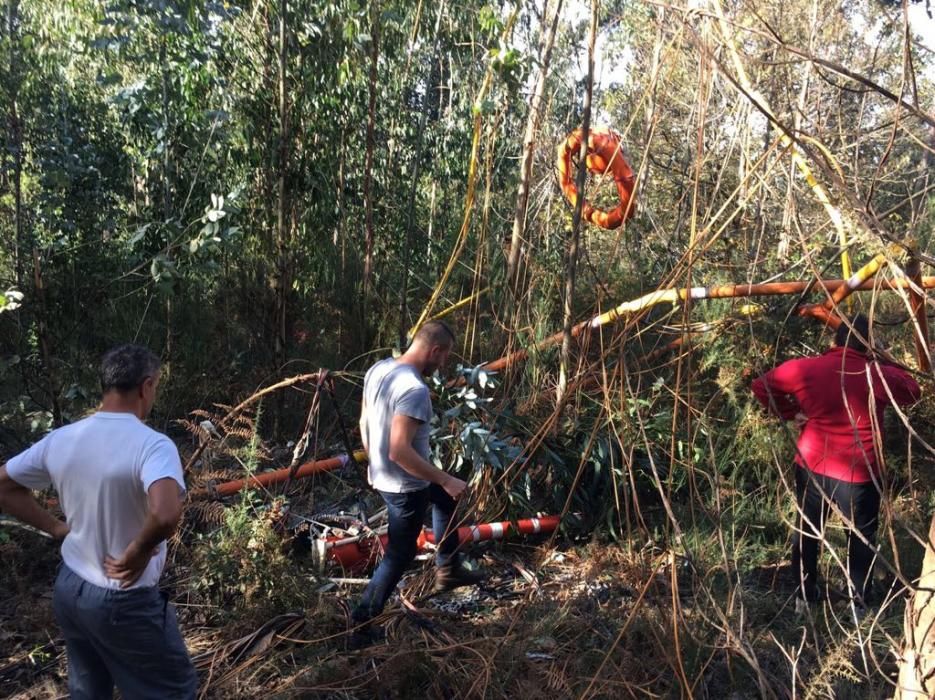 Accidente de un helicóptero en Touro