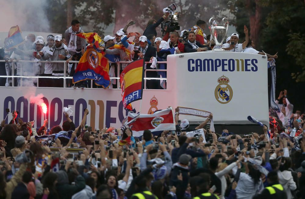 EL REAL MADRID CELEBRA LA UNDÉCIMA EN CIBELES