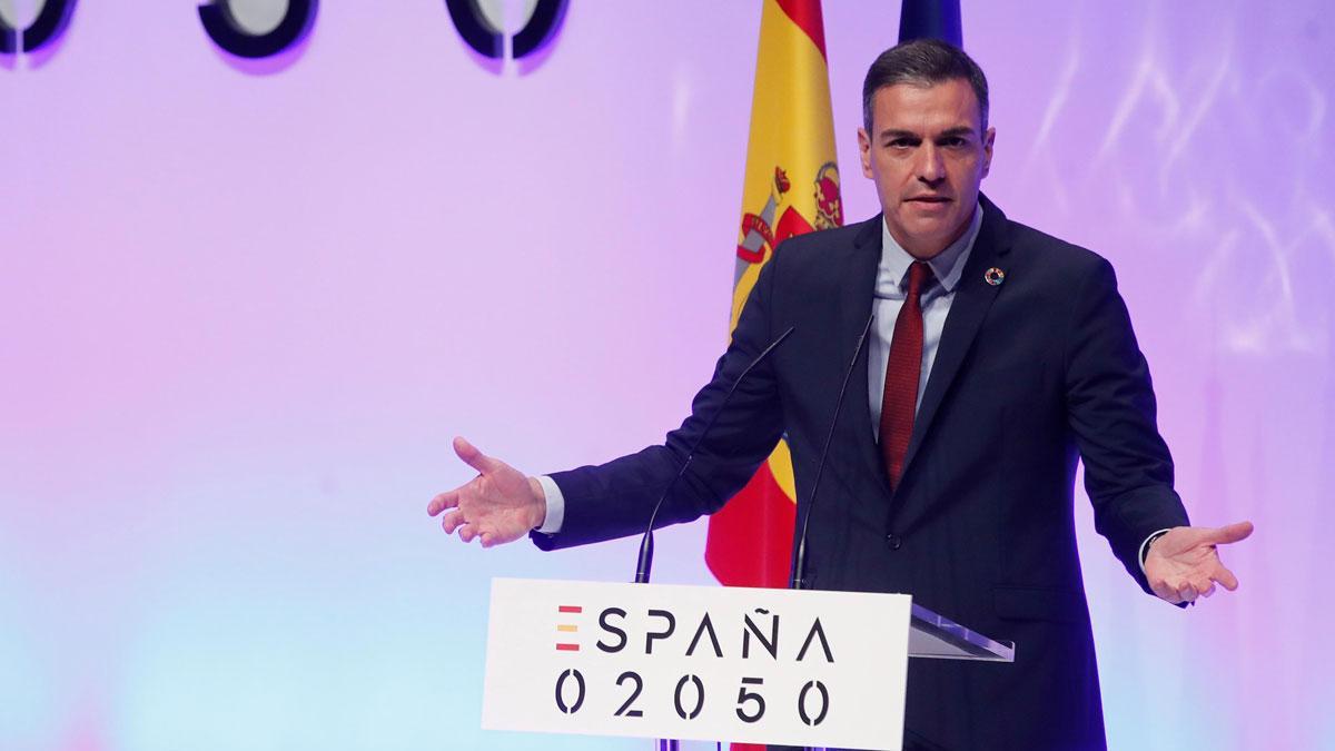 Pedro Sánchez en la presentación del proyecto España 2050