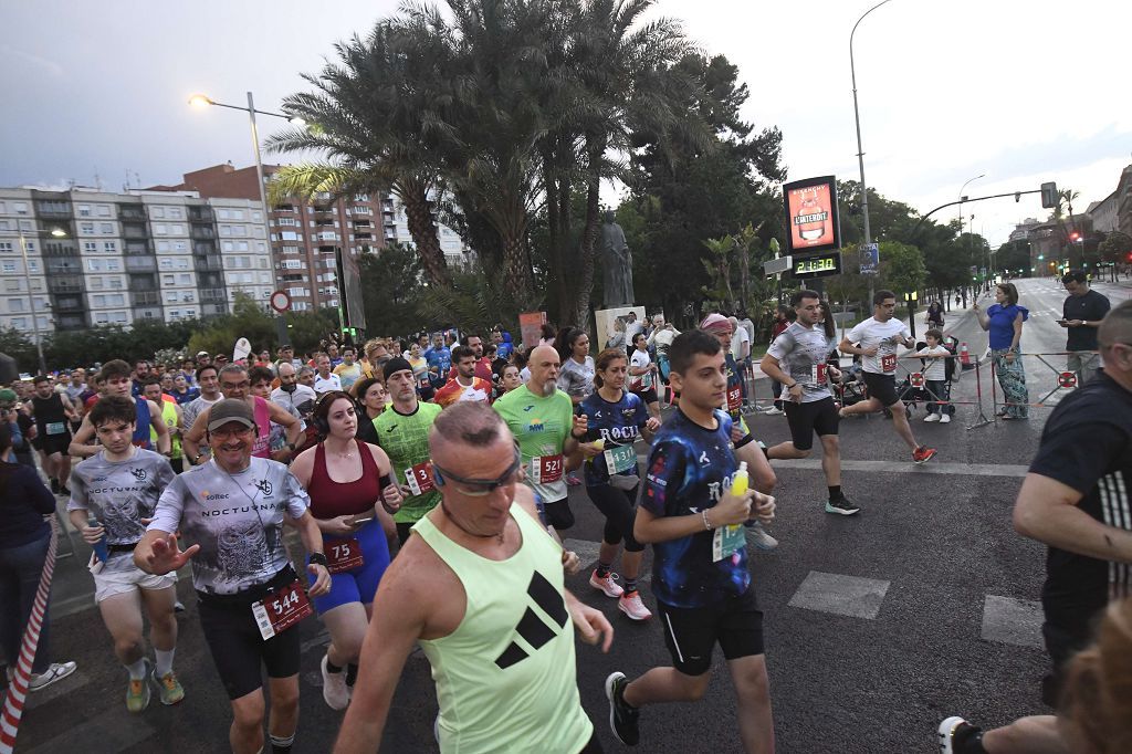 Carrera nocturna de Murcia, en imágenes