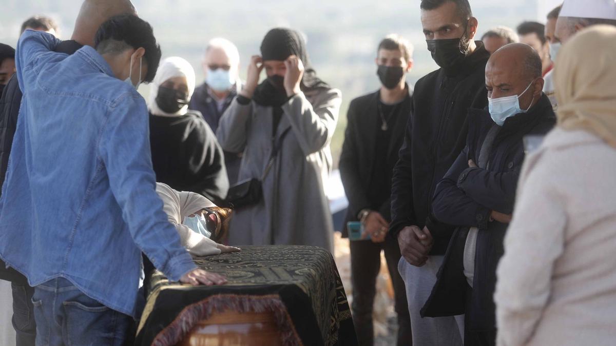 Momento del funeral de la joven asesinada en 2019.