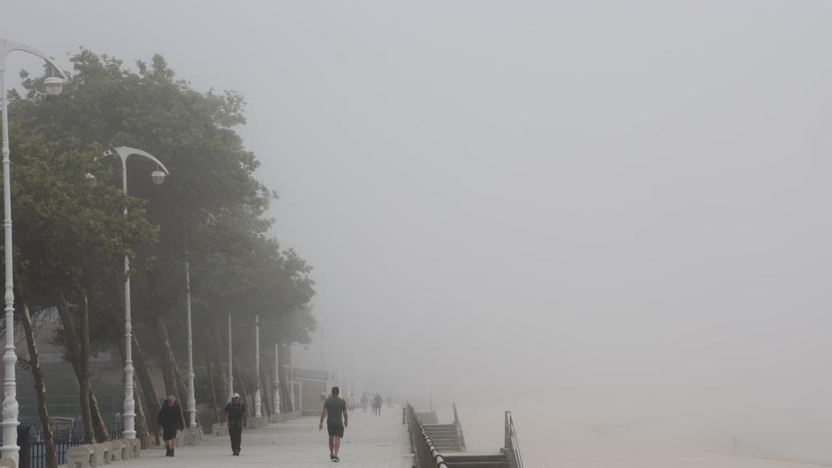 Samil se cubre de niebla, en una imagen de archivo.