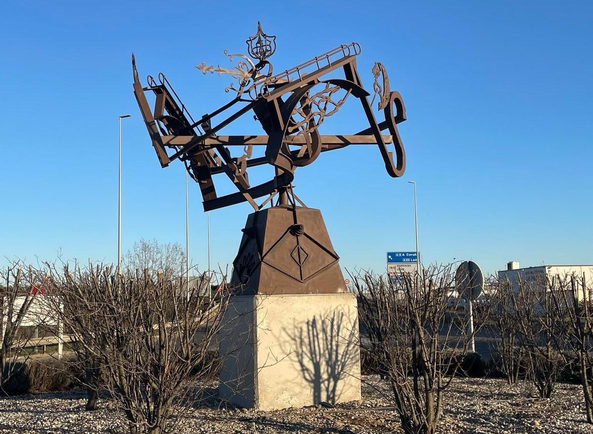 Otra imagen de la escultura, que será inaugurada en los próximos días.