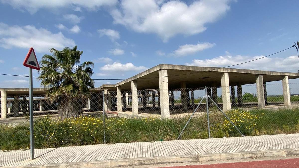 Estructura de formigó que s’aprofitarà per a la construcció d’una residència de majors