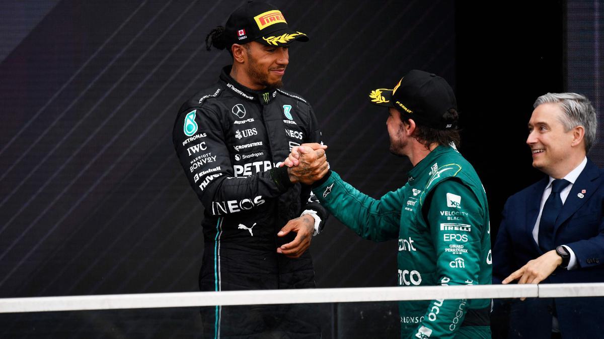 Alonso y Hamilton tras el GP de Canadá