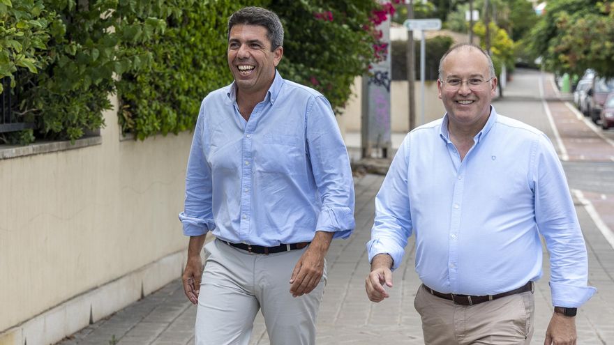 El apoyo de Génova a Mazón en Alicante: más visitas que palabras de apoyo