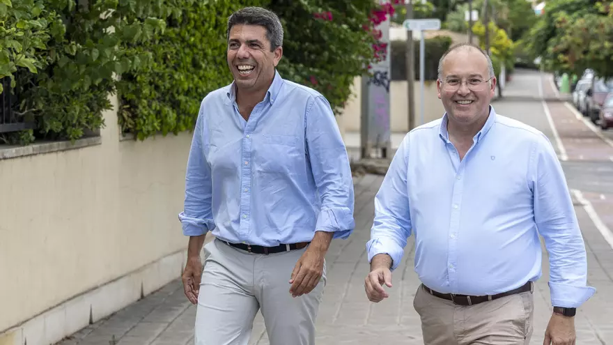 El apoyo de Génova a Mazón en Alicante: más visitas que palabras de apoyo