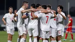 Hugo Guillamón sigue en racha goleadora con la Sub-21