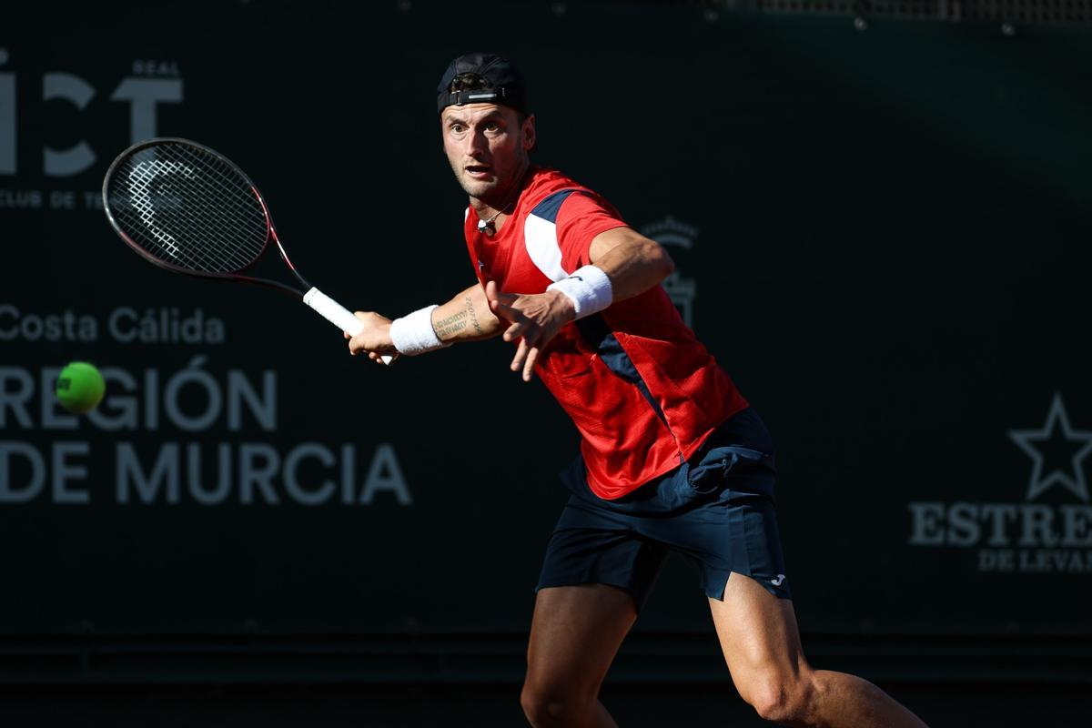 Un partido de la primera jornada del Challenger Murcia Costa Cálida