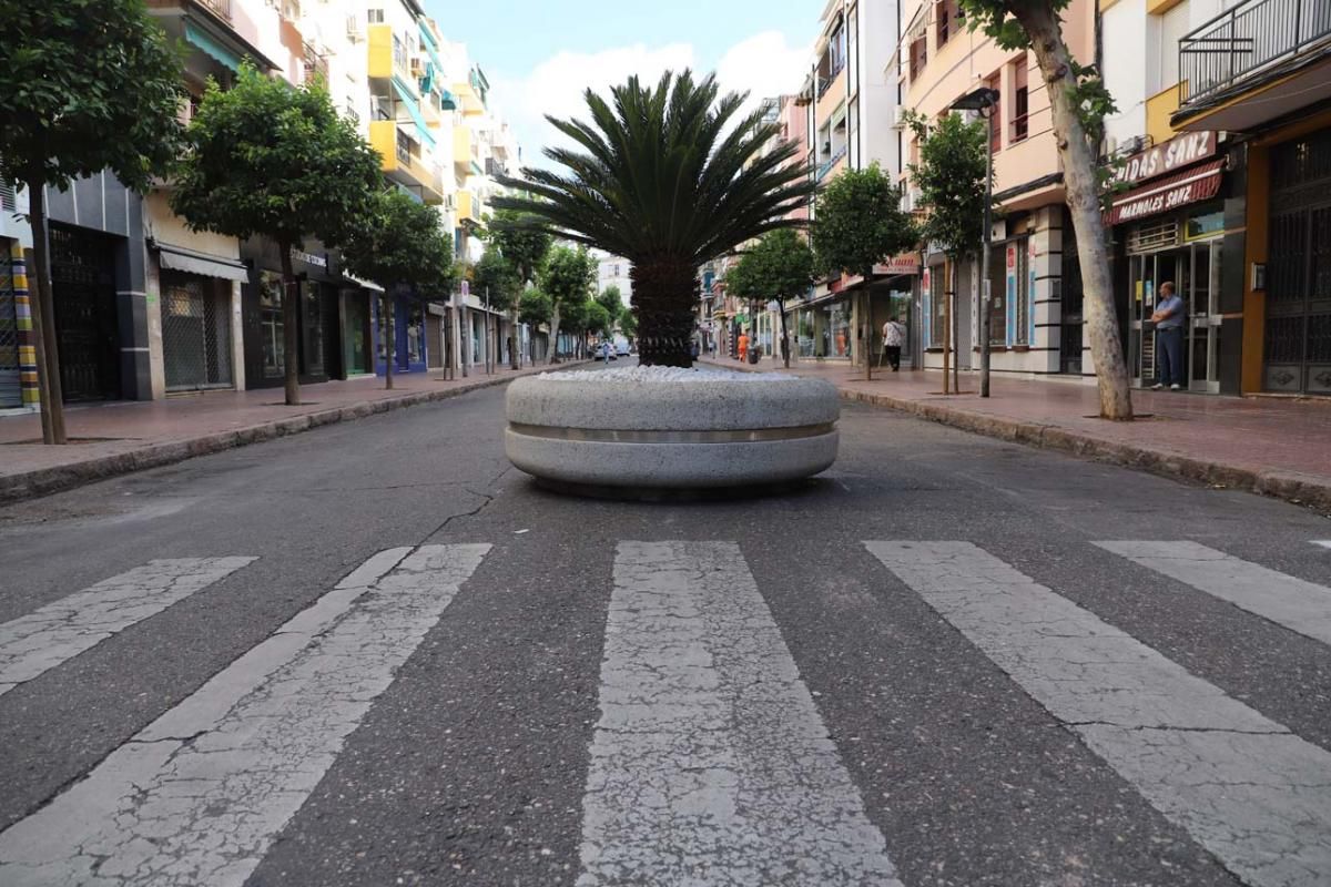 Preparativos para peatonalizar la Viñuela