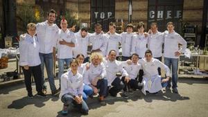 Los 16 concursantes de ’Top chef’ que esta noche se presentan en la gala inaugural del concurso de A-3.