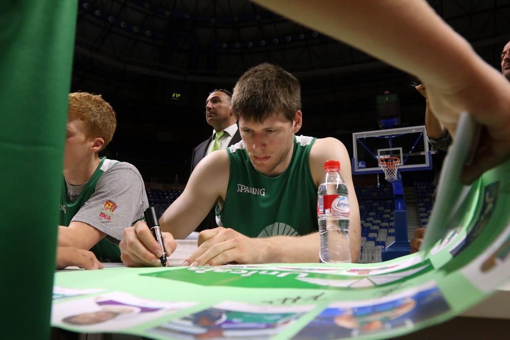 El Unicaja abre su entrenamiento al público