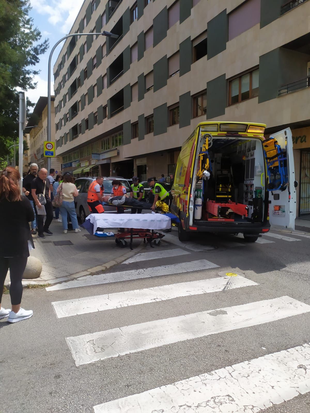 Un anciano, herido grave al ser atropellado en Palma