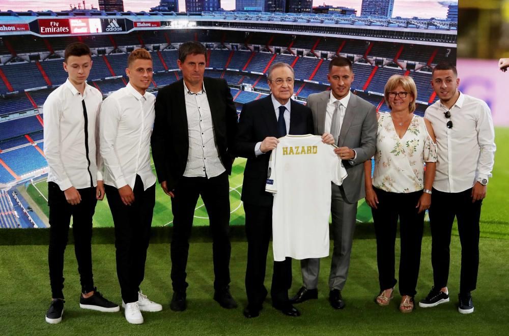 Presentación de Eden Hazard en el Bernabéu