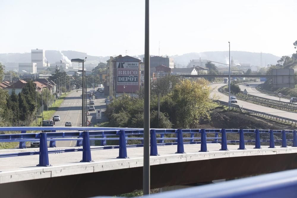 Visita a las obras del enlace de la autopista Y con el PEPA