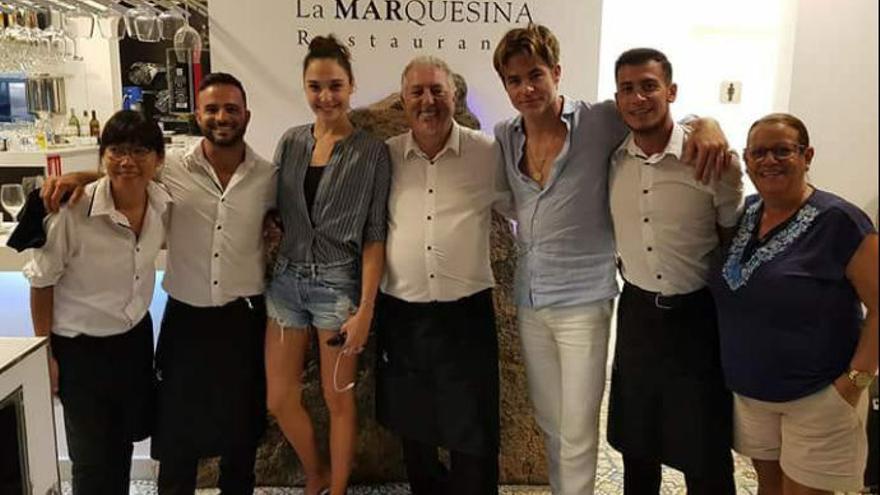 Gal Gadot  ha visitado el restaurante La Marquesina situado en Corralejo