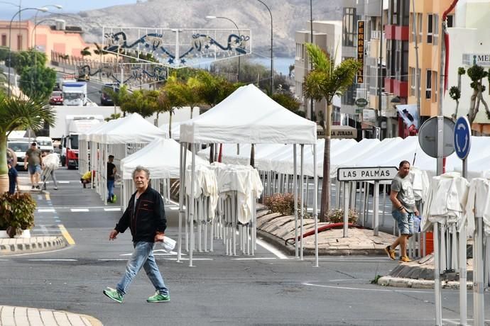 14/11/2019 CARRIZAL. INGENIO. Monataje de la Feria del Sureste en la Avenida Carlos V de Carrizal. Fotógrafa: YAIZA SOCORRO.  | 14/11/2019 | Fotógrafo: Yaiza Socorro