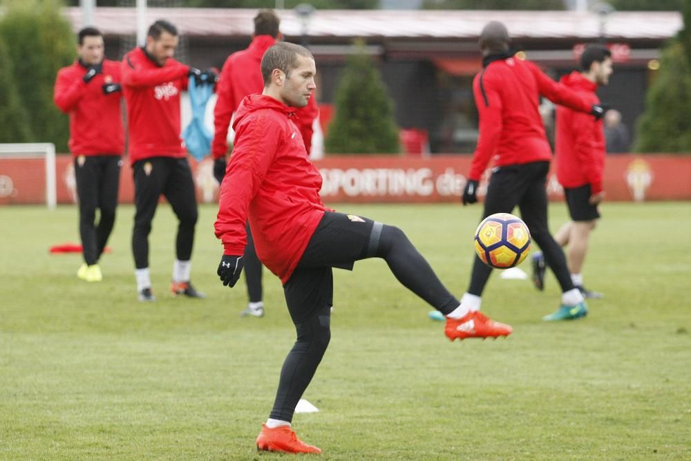 Entrenamiento del Sporting de Gijón