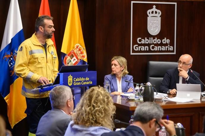 Pleno del Cabildo sobre el incendio de Gran Canaria.