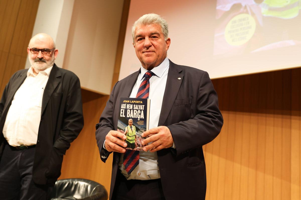Laporta, en el acto de presentación del libro 'Així hem salvat el Barça'