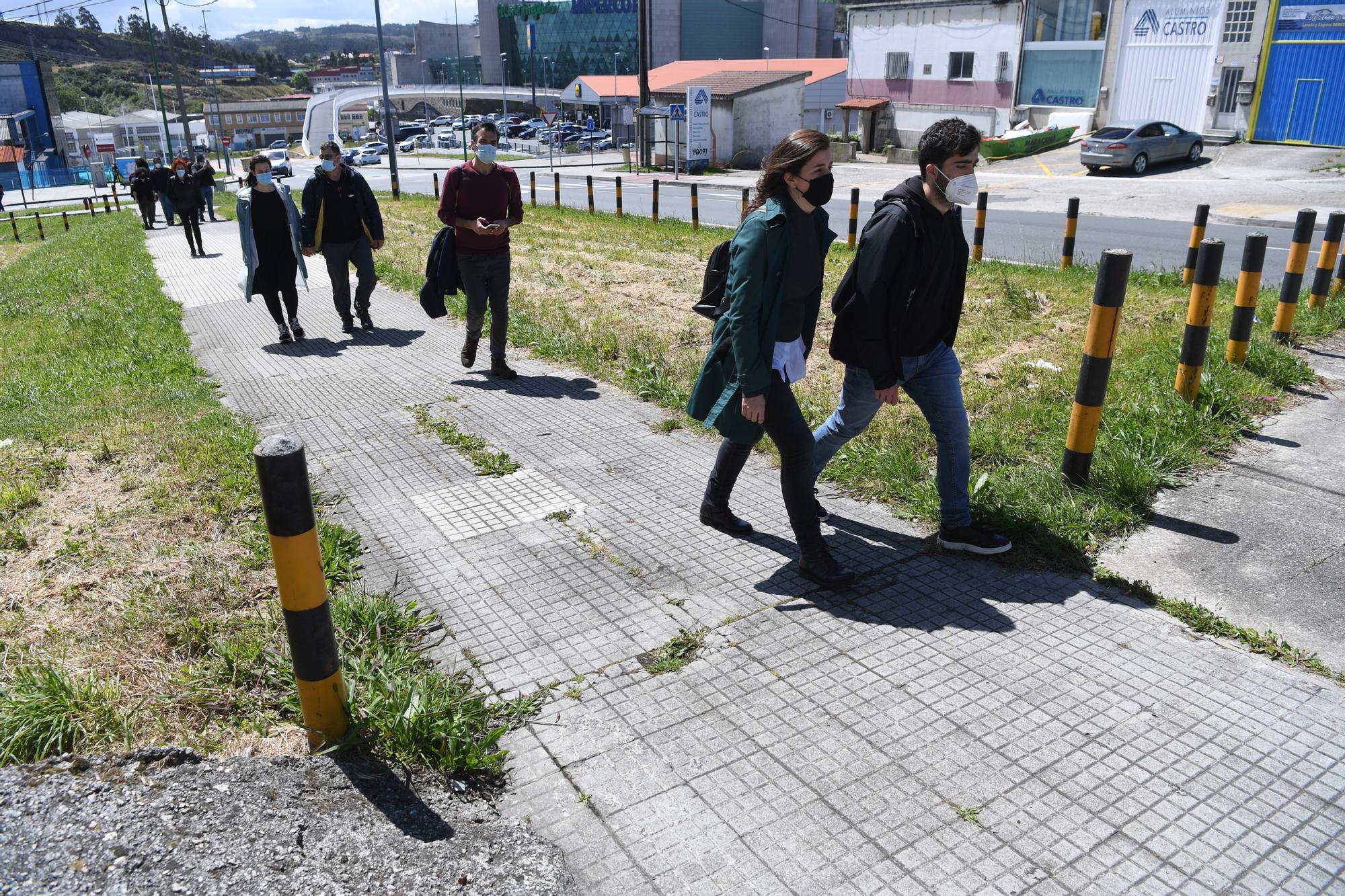 Los espacios que deja el poliducto de A Coruña