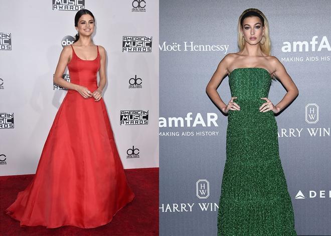 Look 'red carpet': Selena Gomez vs. Hailey Baldwin