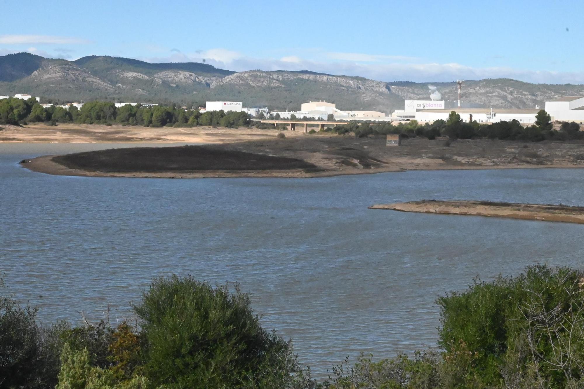 Preocupante estado del embalse de María Cristina