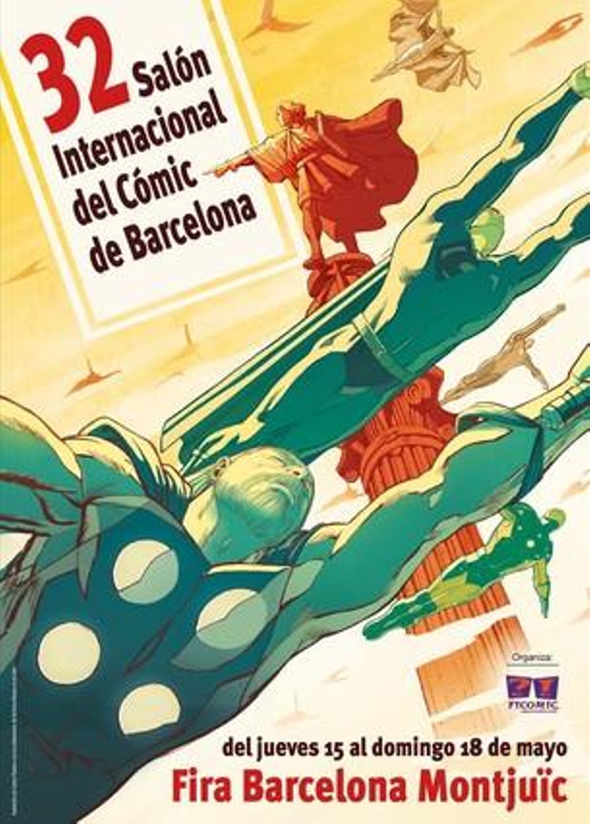 Cartell del 32è Saló del Còmic de Barcelona, realitzat per Carlos Pacheco.