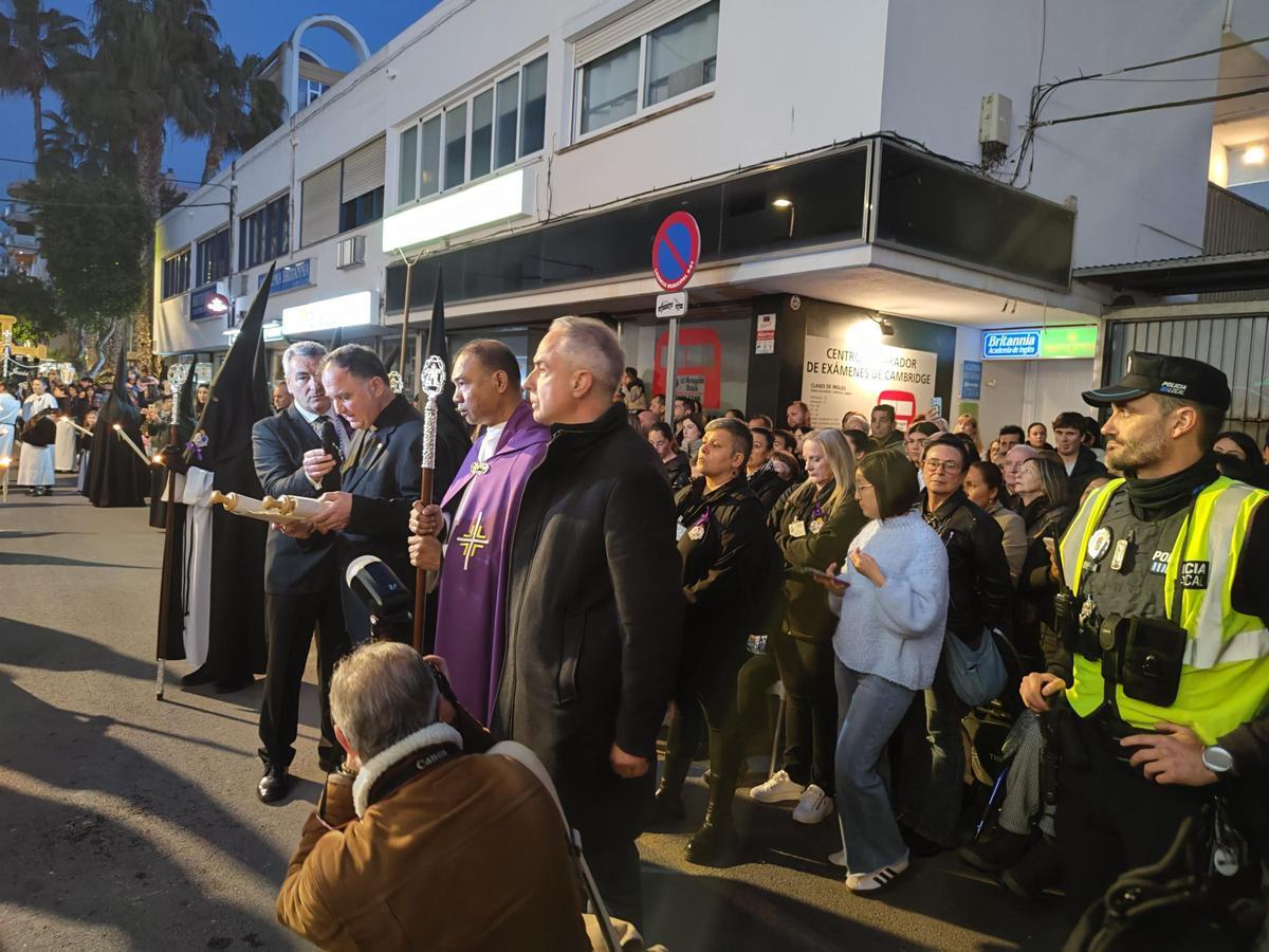 La estación de penitencia de la Cofradía de Jesús Cautivo en Ibiza