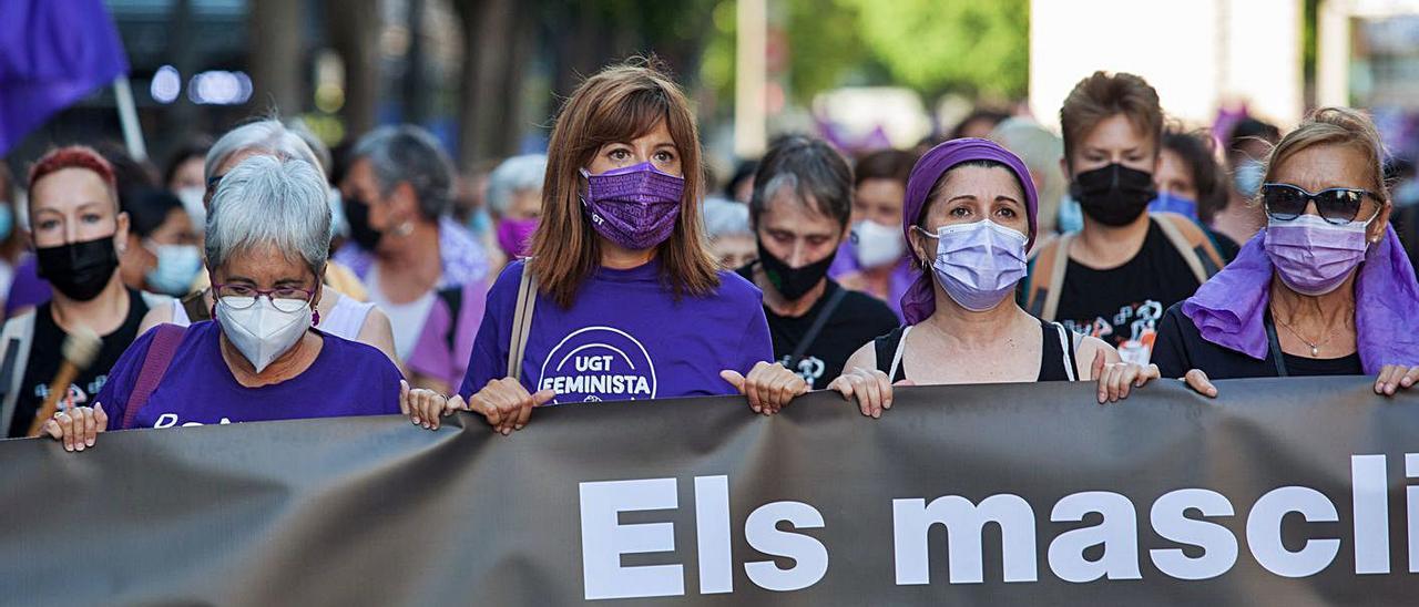 Manifestación contra la violencia machista en València, en una imagen de archivo.  | F. BUSTAMANTE