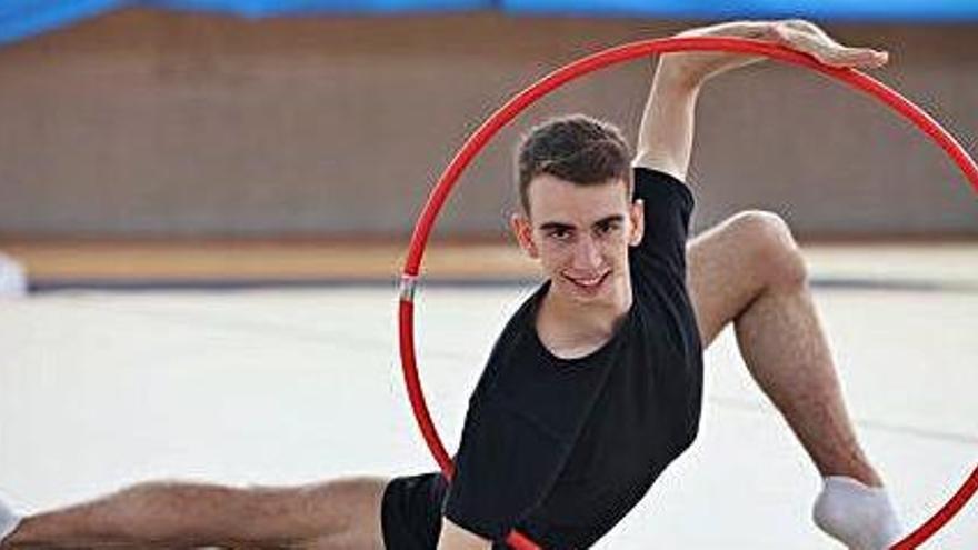 Gerard López, en una bonita pose en un entreno en Can Guerxo.