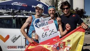 Chema Martinez, en su participación en 2017 en Wings For Life Valencia, donde marcó el récord de 66,25 km recorridos.