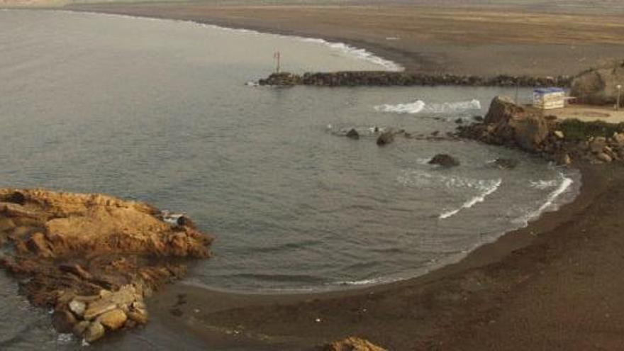 Litoral de La Unión, con las playas del Lastre y de Arena.