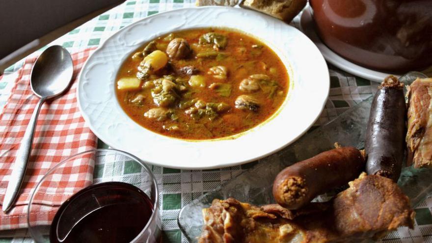 Un plato de pote de castañas.| Cedidas a Lne